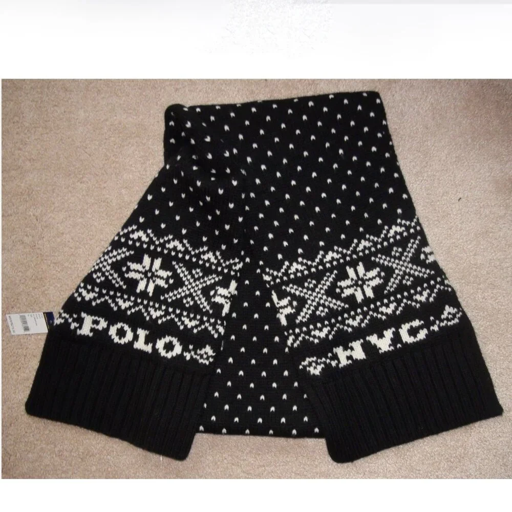Polo Ralph Lauren Snowflake Wool Scarf Unisex